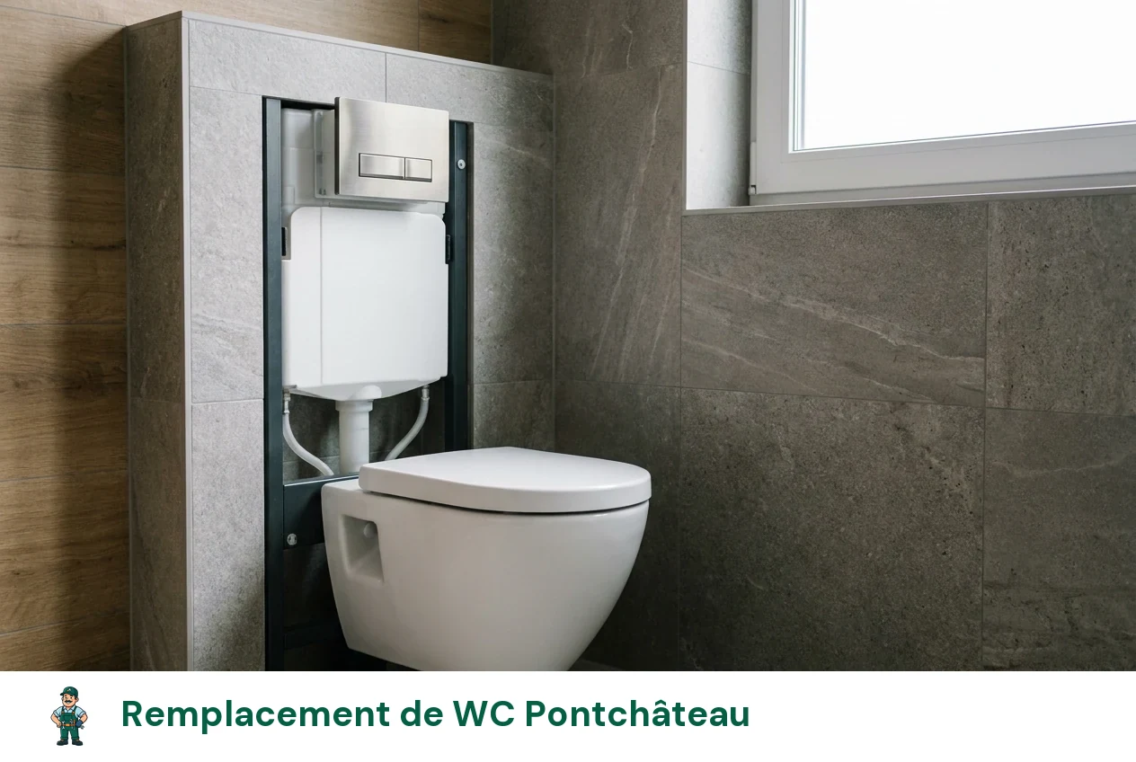 Remplacement de WC à Pontchâteau