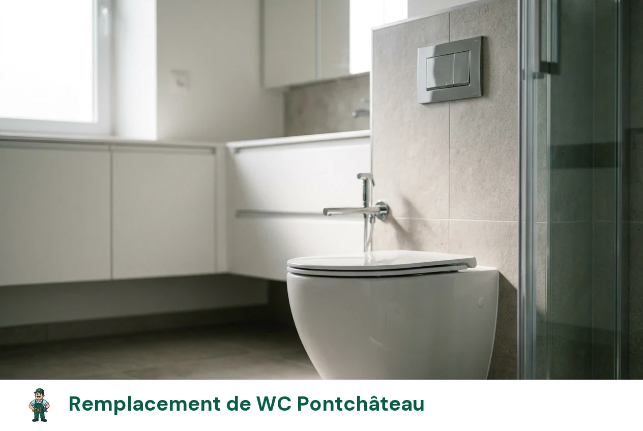 Remplacement de WC à Pontchâteau