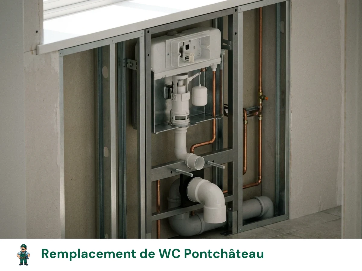 Remplacement de WC à Pontchâteau