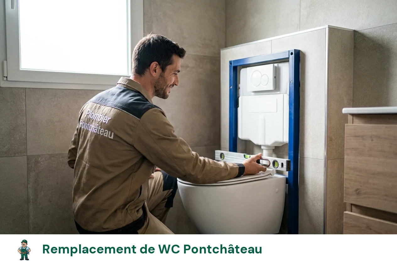 Remplacement de WC à Pontchâteau